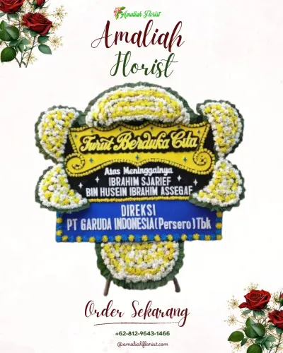 Papan Bunga Duka di Marga Mulya