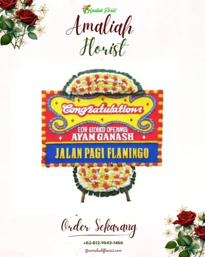 Bunga Papan Congratulation di Marga Mulya